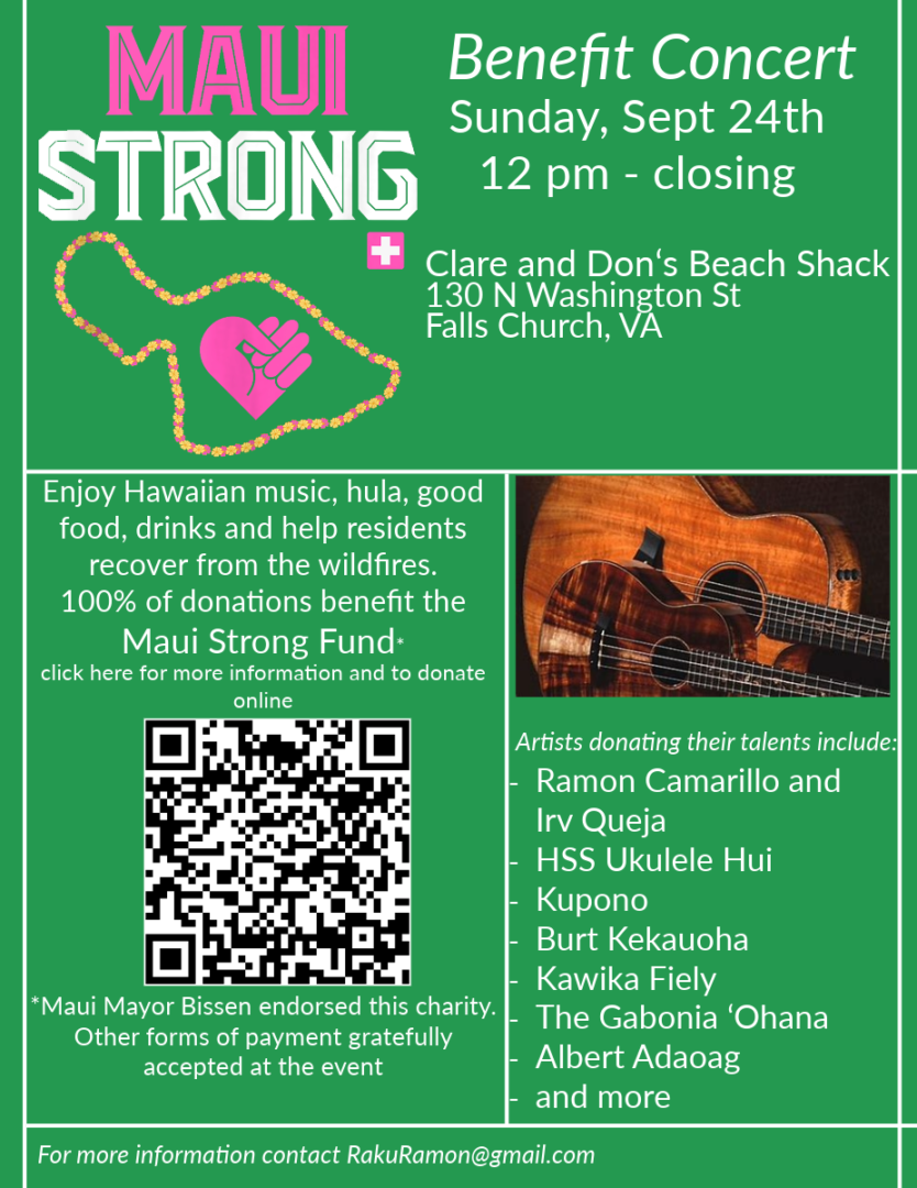 Maui Strong Benefit Flyer